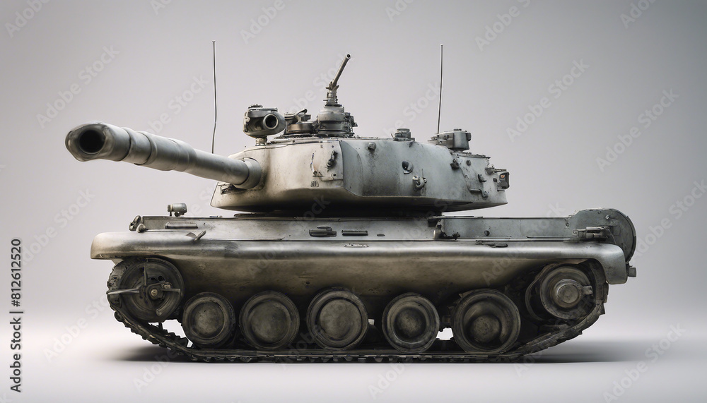 war tank, isolated white background
