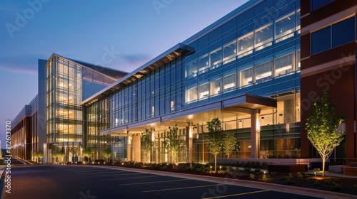 US Government VA Hospital Editorial Image of Exterior Clinic Building for Health Care Purposes