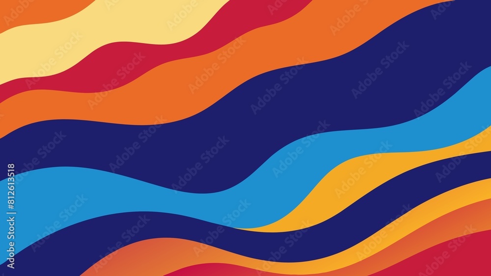 Colorful Abstract Background with Waves Lines Colorful Abstract Background with Waves Lines