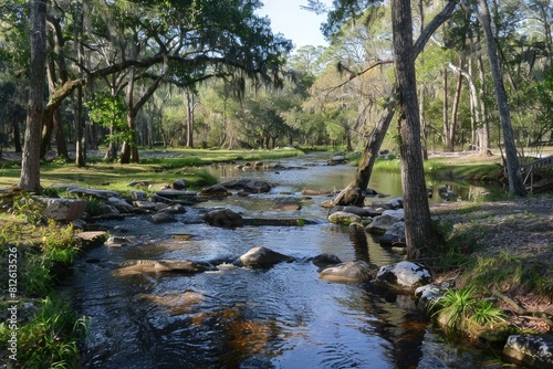 Exploring the Beauty of Pasco County: Creek Flowing Through the Forest to Crystal Springs in Florida