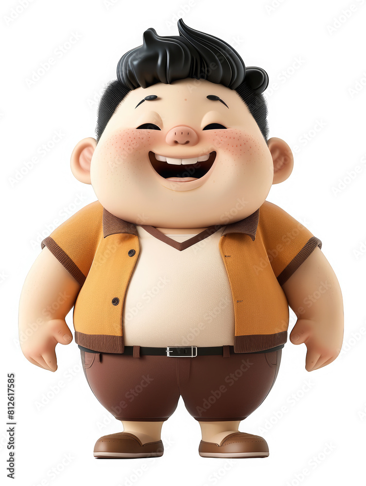 A cartoon character with a big smile on his face A cartoon character with a big smile on his face