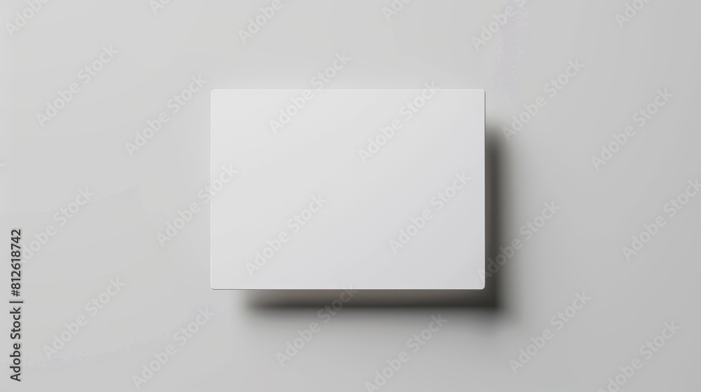 Fototapeta premium Blank white box mockup on white background.
