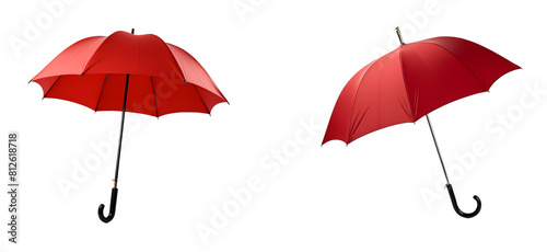red umbrella isolated on white background