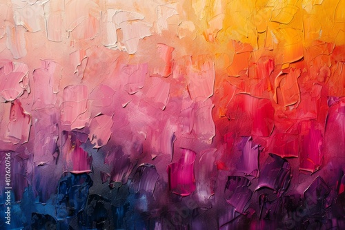 A warm-color themed abstract with vertical paint strokes and texture, creating a soothing background
