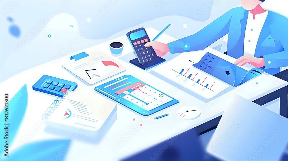 Professional Cost Estimator immersed in analyzing costs Professional Cost Estimator immersed in analyzing costs