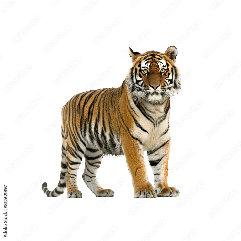 Fototapeta premium A Young Lamb On A White Background, Isolated Transparent Background Images