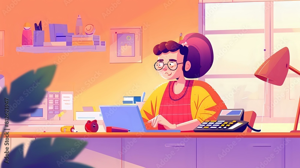 Detailed illustration of a Cost Estimator's meticulous analytical work Detailed illustration of a Cost Estimator's meticulous analytical work