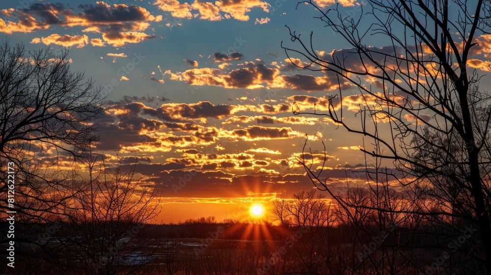 Splendid Sunset over West Des Moines Cityscape with Fiery Sky and Scenic Silhouette Splendid Sunset over West Des Moines Cityscape with Fiery Sky and Scenic Silhouette