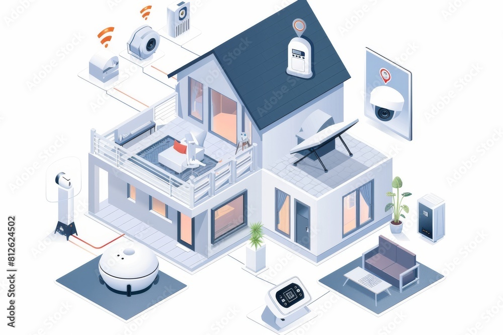 Video cameras in smart buildings provide security for educational video recording and sports broadcasting automation. Video cameras in smart buildings provide security for educational video recording and sports broadcasting automation.
