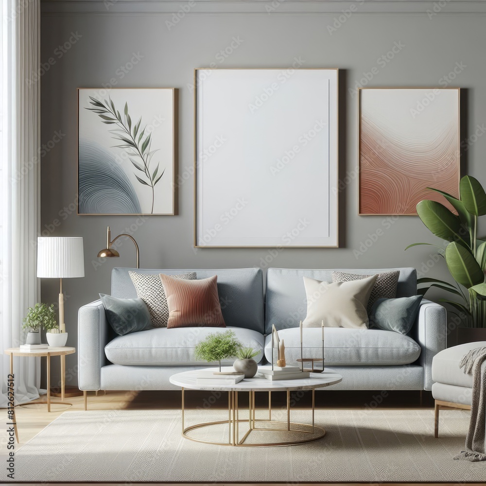 A living room with a template mockup poster empty white and with a couch and a coffee table standardscalex image lively. A living room with a template mockup poster empty white and with a couch and a coffee table standardscalex image lively.