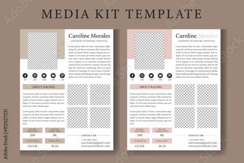 media kit design press kit template