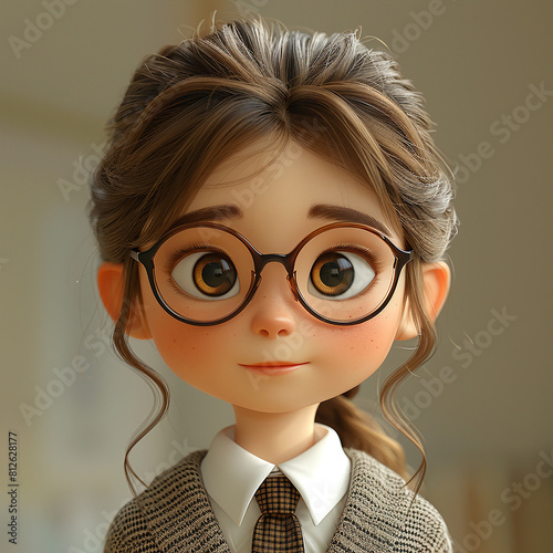 3d rendered photo of cartoonish character made with generative AI