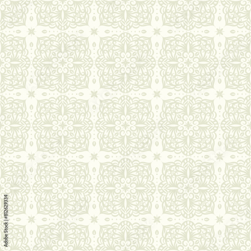 Damask seamless pattern. Vector classical luxury old fashioned ornament, royal victorian texture for wallpapers, textile, wrapping. Mandala background