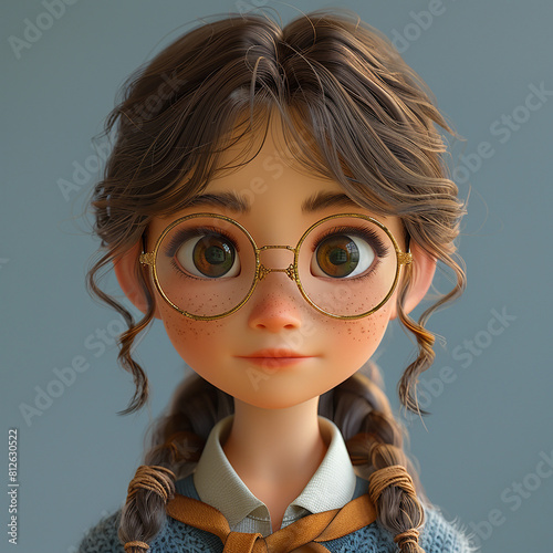 3d rendered photo of cartoonish character made with generative AI
