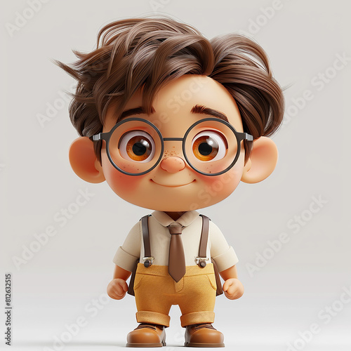 3d rendered photo of cartoonish character made with generative AI