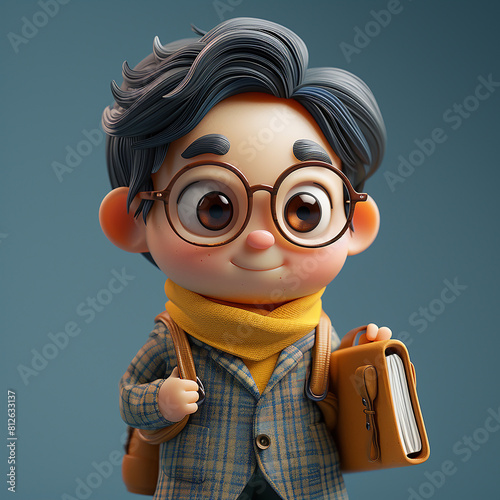 3d rendered photo of cartoonish character made with generative AI