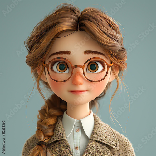 3d rendered photo of cartoonish character made with generative AI