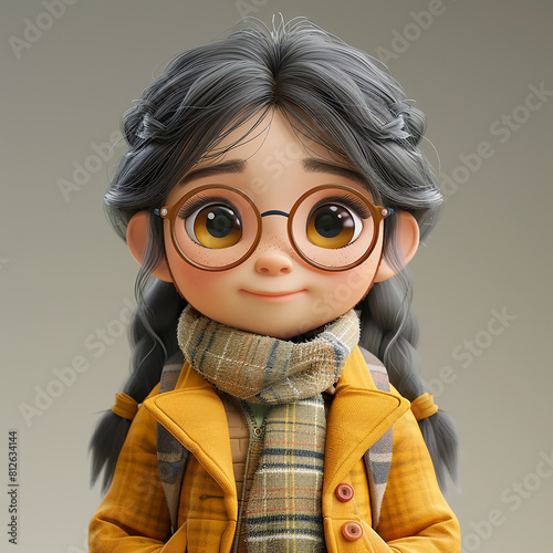 3d rendered photo of cartoonish character made with generative AI
