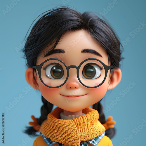3d rendered photo of cartoonish character made with generative AI