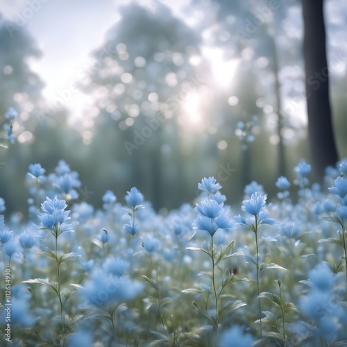 blue-flowers-in-a-far-distance-against-a-sky-or-wooded-background-with-pastel-colors-a-splash-of--459267675.jpeg © Shajjar