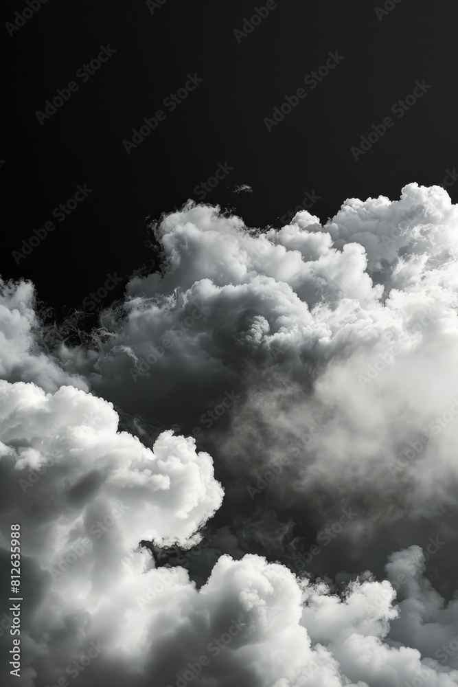 A jetliner soaring through a sky filled with fluffy clouds. Perfect for travel or aviation related projects A jetliner soaring through a sky filled with fluffy clouds. Perfect for travel or aviation related projects