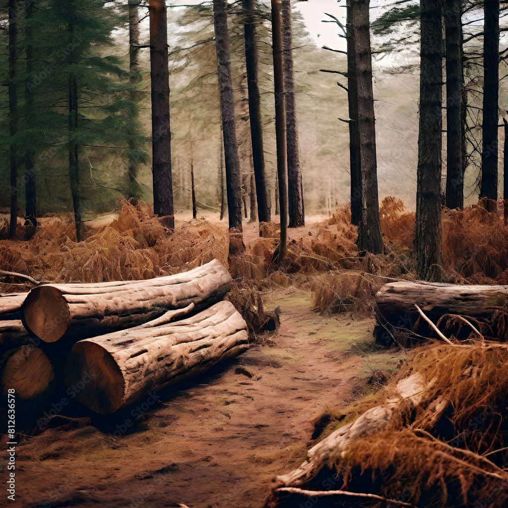 Landscape Photo Of Dry Woods Trunks4 Landscape Photo Of Dry Woods Trunks4