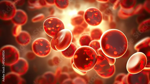 Red blood cells medical background