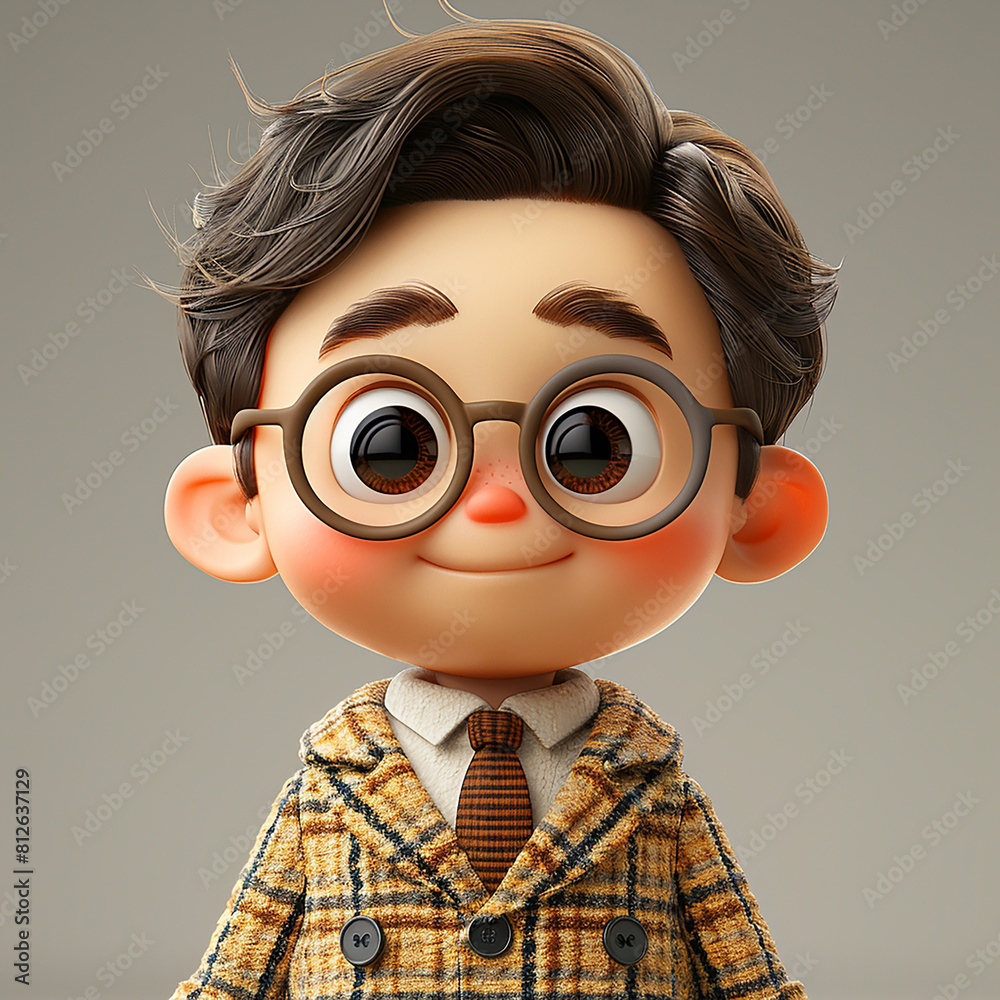 3d photo of character design made with generative AI 3d photo of character design made with generative AI