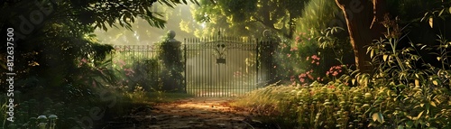 Inviting Gate to a Lush Enc...