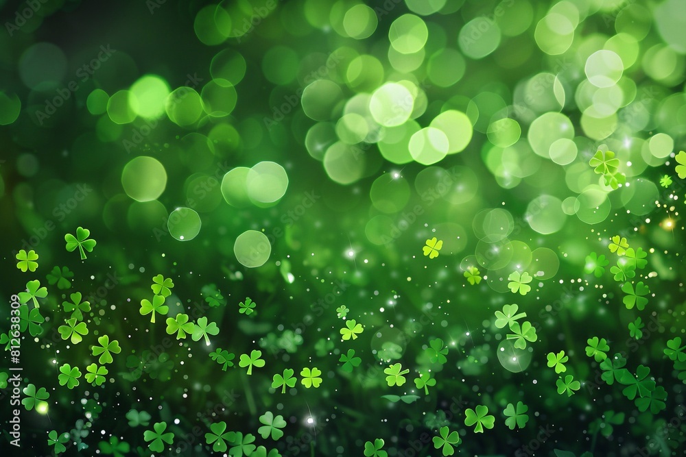 Step into the enchanting realm of St. Patrick's Day with a mesmerizing green background adorned with sparkling shamrock shapes. Embrace the festive spirit of the holiday as shimmering clovers dance ac Step into the enchanting realm of St. Patrick's Day with a mesmerizing green background adorned with sparkling shamrock shapes. Embrace the festive spirit of the holiday as shimmering clovers dance ac