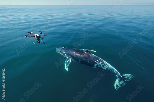 Drones  used to monitor whale migrations, behavior, and health in open oceans