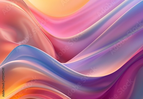 A seamless design with smooth  wavy multicolor gradients ideal for a vibrant  dynamic background
