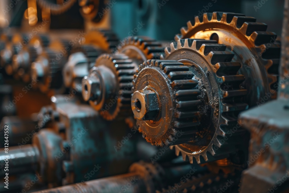 Gears, machine gears, heavy machinery appliances, loT, industrial machines, industrial machinery 
