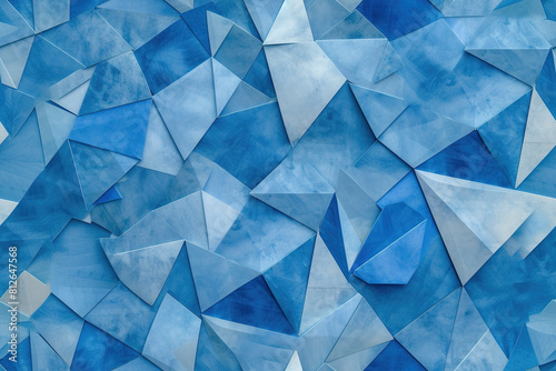 Abstract blue Triangles Background | Geometric Design | Vibrant blue, Modern Art, Geometric Shapes, Contemporary Patterns 