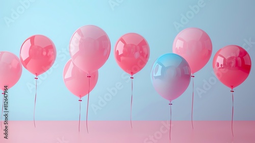3D balloons symbolizing the feeling of financial freedom achieved with the assistance of a personal loan