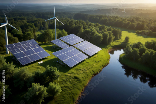 world powered by renewable energy and sustainable technology