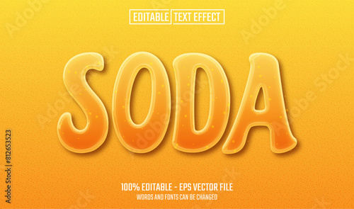 soda editable text effect