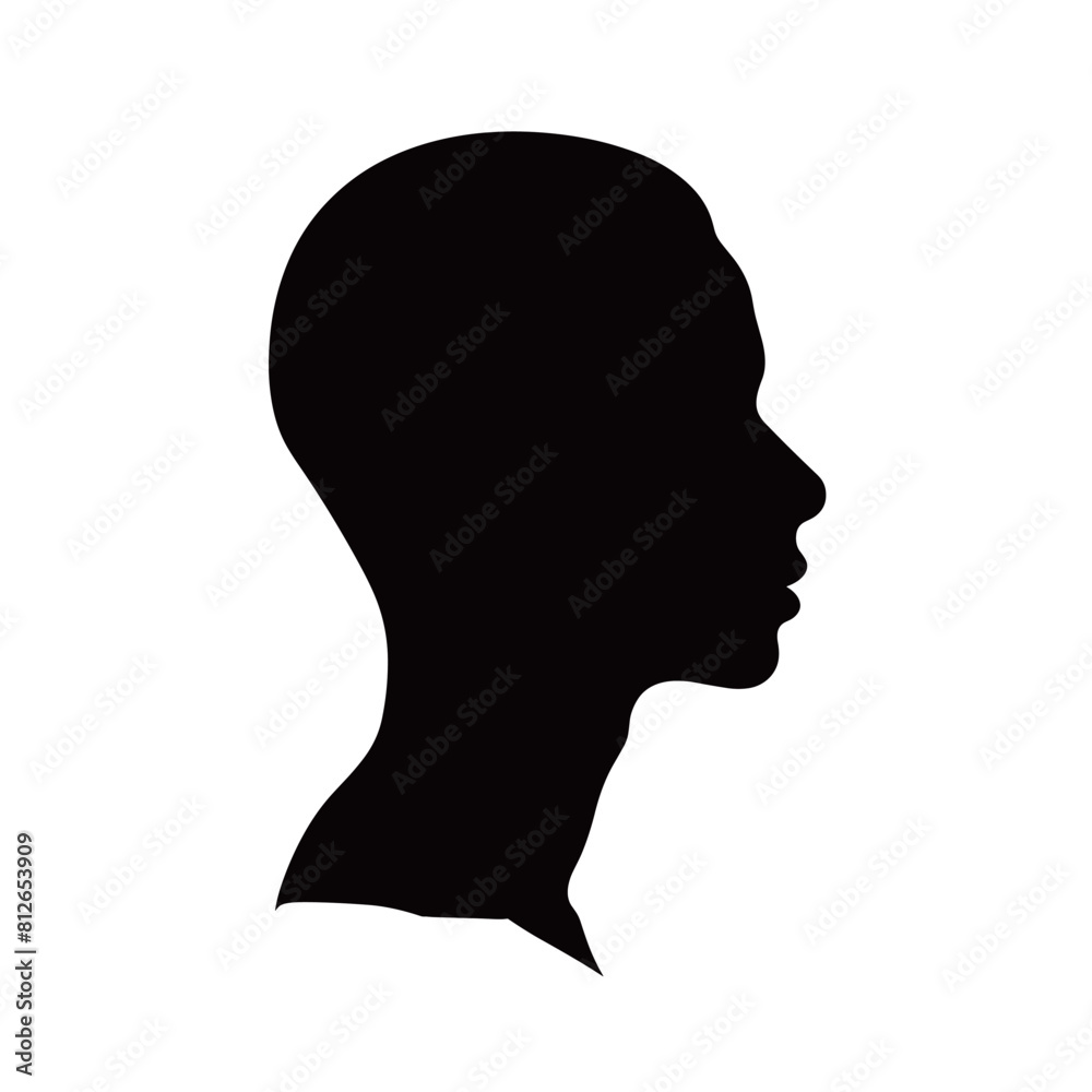 Male person avatar silhouette isolated