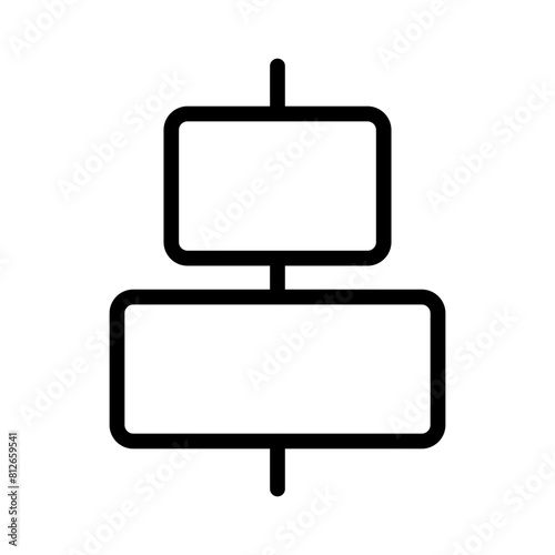 Horizontal center alignment icon from user interface collection Thin linear Horizontal center alignment icon, Line, Solid, Flat Line, Suitable for Web Page, Mobile App, UI, UX design