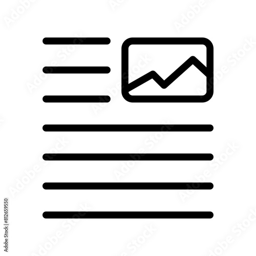 Image right alignment icon from user interface collection Thin linear right alignment icon, Line, Solid, Flat Line, Suitable for Web Page, Mobile App, UI, UX design