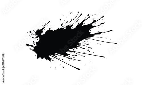 grunge brush, vector paint brush stroke, Dirty watercolor texture, box, frame, grunge background, splash or creative shape for social media. Abstract drawing. Free Vector