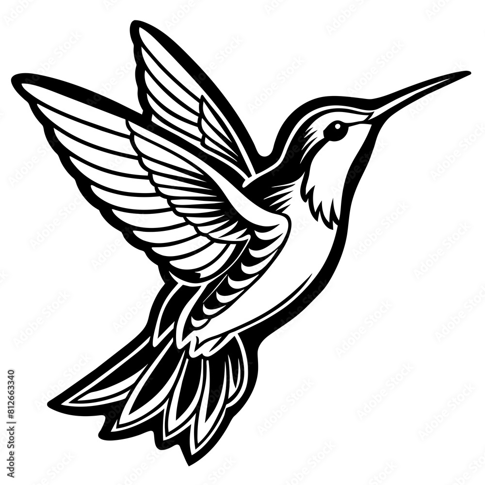 Obraz premium Illustration of a Flying Bird