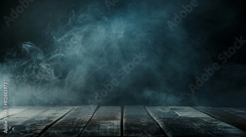 Save to Library Download Preview Preview Crop Find Similar FILE #: 458104925 Fog In Darkness - Abstract Defocused Smoke On Wooden Table - Halloween Backdrop photo