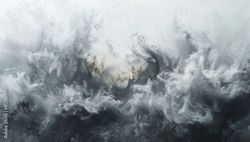 Whispering Mist: Abstract Smoke Vector