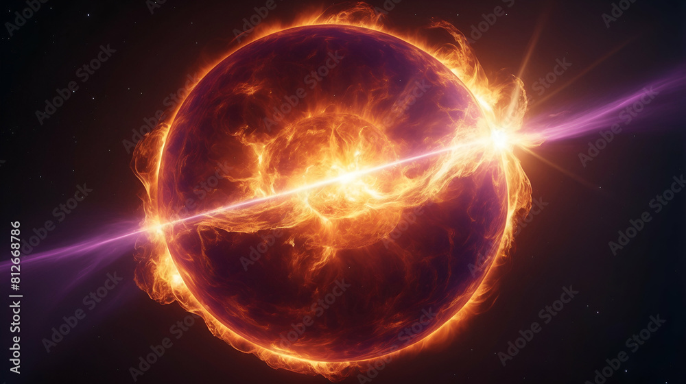 Solar Flare Brilliance, A Spectacular Display of Cosmic Energy