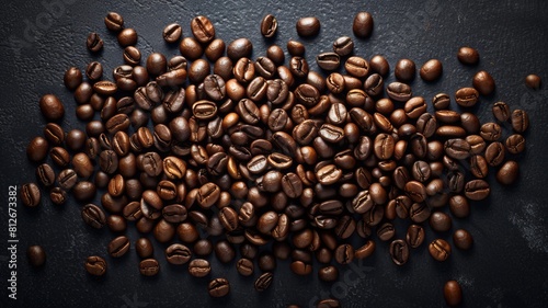 Roasted coffee beans  background  background completely filled with beans  rich look