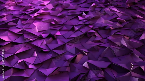 Abstract modern background for design  dark purple in color. geometric configuration. 3D impact. triangles  lines  and angles. gradient of color. dark hues. vibrant. Metallic  metallic. Glow. 