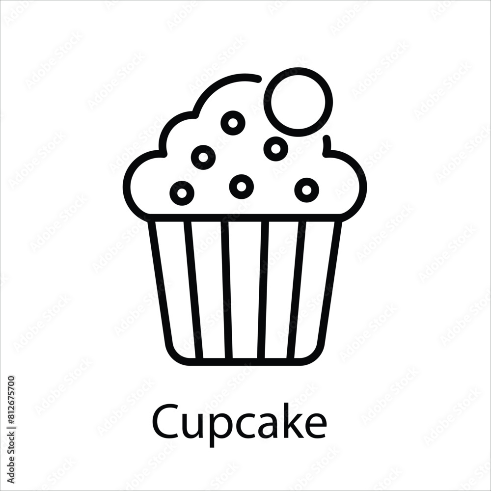 Cupcake vector icon Cupcake vector icon