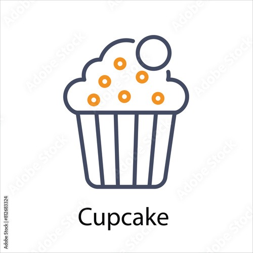 Cupcake  vector icon