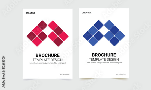 Business flyer , brochure design, brochure cover page layout template
